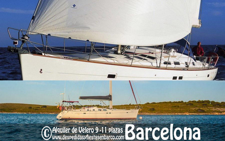 Alquiler de Barcos Veleros para fiestas privadas en Barcelona