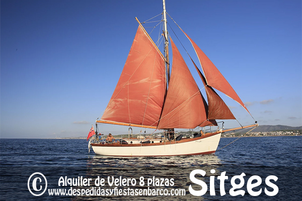Alquiler de Barcos Veleros para fiestas privadas en Sitges para despedidas y fiestas