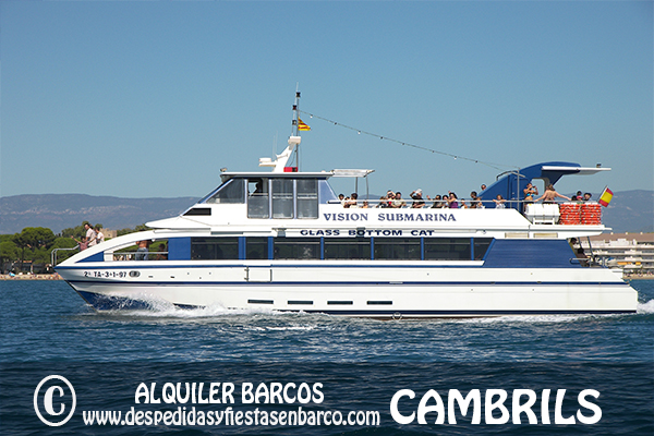 Alquiler barco Cambrils, fiestas en barco Salou, fiestas barco despedidas, fiestas barco cumpleaños